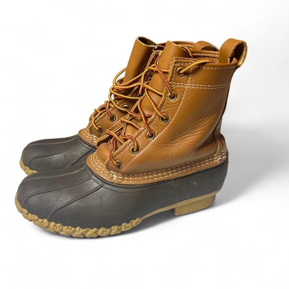 L.L. Bean Vintage USA Made Maine Hunting Shoe Waterproof Duck Boot Womens 8.5 - Picture 2 of 7